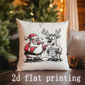 Axyaa Christmas-themed Decorative Pillow Covers for Sofa Bedroom Car