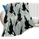 Axyaa Killer Whale Orca Ultra Soft Throw Blanket for Home Bed Couch