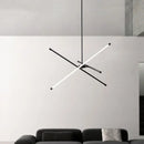 Axyaa Modern Line LED Chandelier Pendant Lights for Living Dining Study Bedroom