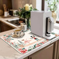Axyaa Watercolor Nutcracker Kitchen Absorbent Drying Mat