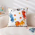 Axyaa Cartoon Embroidered Pillowcase Set for Kids Room Decor