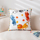 Axyaa Cartoon Embroidered Pillowcase Set for Kids Room Decor