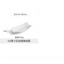 Axyaa Ceramic Vegetable Salad Bowl Boat Shaped White Restaurant Dessert Bowl