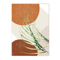 Axyaa Boho Green Palm Leaf Canvas Art - Nordic Style Home Decor