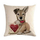 Axyaa Cute Animal Print Pet Pillow Cover for Home Sofa Decoration