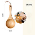 Axyaa Natural Wood Large Spoon for Ramen and Rice - Kitchen Essential