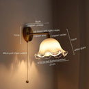 Axyaa Nordic Copper LED Wall Light Fixture: Modern Interior Lamp for Bedroom, Bathroom, Balcony