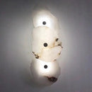 Axyaa Marble Copper LED Wall Lamp: Luxury Sconce for Modern Living Spaces