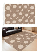 Axyaa Retro Style Large Area Rug, Soft Fluffy Living Room Bedroom Carpet