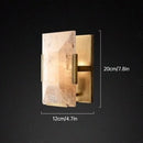 Axyaa LED Copper Marble Wall Lamp for Villa Living Room Corridor Lighting