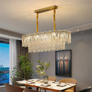 Axyaa Modern Glass Chandelier Ceiling Pendant Light Luxe Indoor Lighting