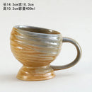 Axyaa Ceramic Kiln Coffee Cup Creative Beer Mug Retro Water Bottle Large Capacity Mug