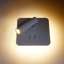 Axyaa Modern LED Wall Sconces, 350° Swivel, Up Downlight, 6500K White and 3000K Light