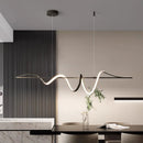 Axyaa LED Long Strip Pendant Chandelier for Dining Room and Bar