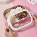 Axyaa Rabbit Design Stainless Steel Lunch Box, Large Capacity Bento Box