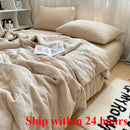 Axyaa Summer Double-Layer Yarn Xia Liang Quilt Set - 4-Piece