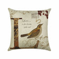 Axyaa Linen Pillowcase 45*45cm for Household Sofa Decor - Love Letter Series