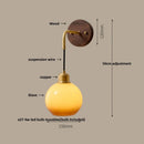 Axyaa Nordic LED Wall Lamp Walnut Wood Bar Porch Stair Light Adjustable Luminaire