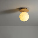 Axyaa Ceramic Wood LED Ceiling Light Modern Indoor Lighting