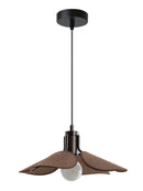 Axyaa Vintage Wood Cloth Hanging Lamp Chandelier for Living Room Bedroom.