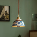 Axyaa Ceramic Glaze Pendant Light LED Hanglamp for Dining Living Room Decor