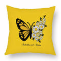 Axyaa Yellow Daisy Peach Skin Pillowcase