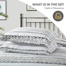 Axyaa Boho Quilt Set King Size 100% Cotton Lightweight Reversible Bedspreads
