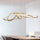 Axyaa Modern Minimalist Circular LED Chandelier Ceiling Light for Living Room