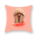 Axyaa Dog Eating Ice Cream Decorative Pillowcase 45x45cm
