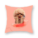 Axyaa Dog Eating Ice Cream Decorative Pillowcase 45x45cm