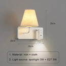 Axyaa LED Wall Lamps With Switch USB for Bedroom Living Room Hallway Decor