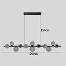 Axyaa Nordic Glass Chandelier Pendant Lamp for Dining Room Lighting