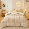 Axyaa Arctic Fleece Quilt - Warm Double-sided Solid Color Milk Fleece - 2024 Winter