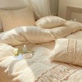 Axyaa Winter Rabbit Fleece Bedding Set: King Size Luxury Duvet Cover with Sheets