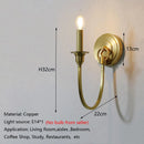 Axyaa Copper Wall Sconce Bedside Lamp for Home, Restaurant, and Study Rooms