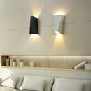 Axyaa LED Wall Sconce Bedroom Light Modern Up Down Bedside Lamp Home Decor