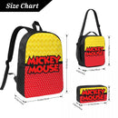 Axyaa Mickey Mouse Minnie School Bags Set for Kids with Lunch Box & Pen Bag