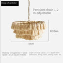 Axyaa Fela Tassel Chandelier: Bohemian Pendant Lamp, Creative Hanging Light