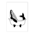 Axyaa Abstract Humour Woman Canvas Print Wall Art Bathroom Decor