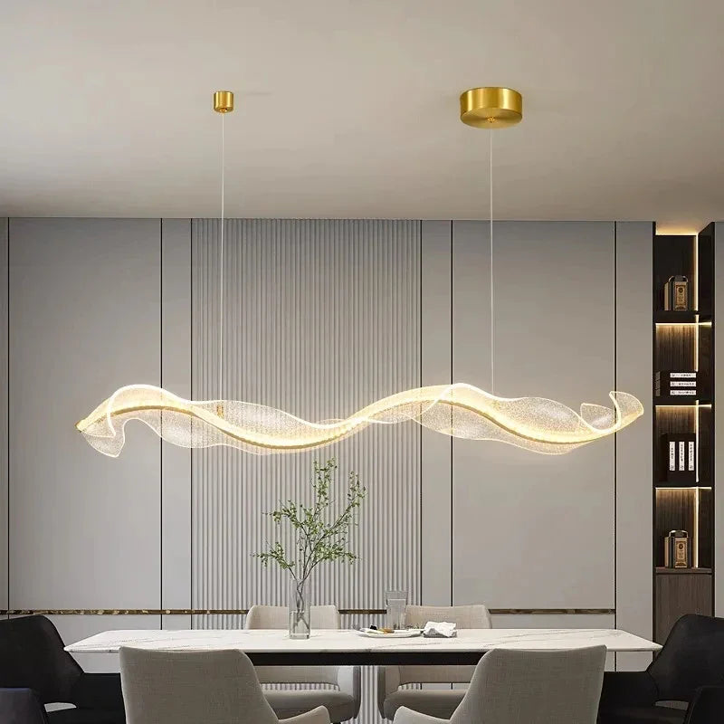 Axyaa Nordic LED Pendant Light for Home Decoration and Kitchen, Dimmable Acrylic Fixture