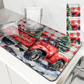 Absorbent Draining Mat by Axyaa: Antiskid Kitchen & Bathroom Quick Dry Pad