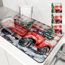 Absorbent Draining Mat by Axyaa: Antiskid Kitchen & Bathroom Quick Dry Pad