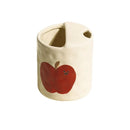 Axyaa Hand-Painted Apple Ceramic Mug Set - Cute & High-Value Couple Coffee Cups