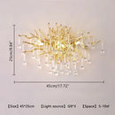 Axyaa Luxury Crystal LED Chandelier for Home Decor Lighting