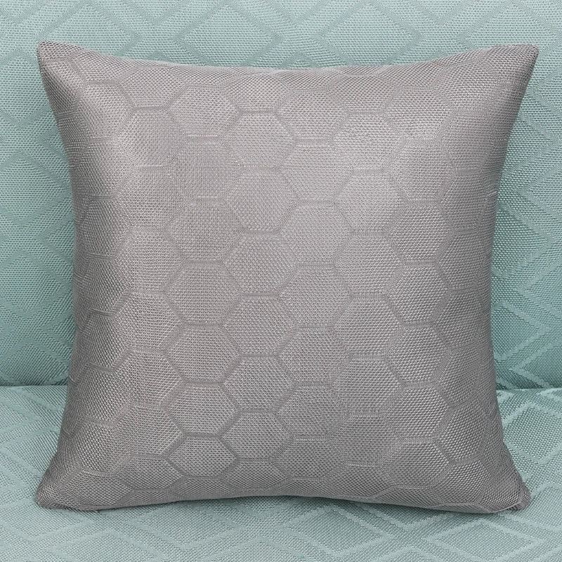 Axyaa Ice Silk Geometric Pillow Covers for Modern Home Decor