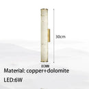 Natural Marble LED Wall Lights by Axyaa - Copper Parlor Dining Room SconcesLuxury Bedroom Art Deco Drop