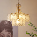Axyaa Crystal Light Chandelier: Modern French Luxury for Living Room and Bedroom