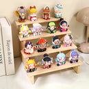 Axyaa Multi-Layer Wooden Display Stand for Anime Action Figures and Dolls