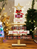 Axyaa Christmas Red Bow & Bells Centerpiece - Home Holiday Decor