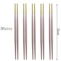 Axyaa Stainless Steel Chopsticks Set for Sushi, Cooking, and Korean Cuisine
